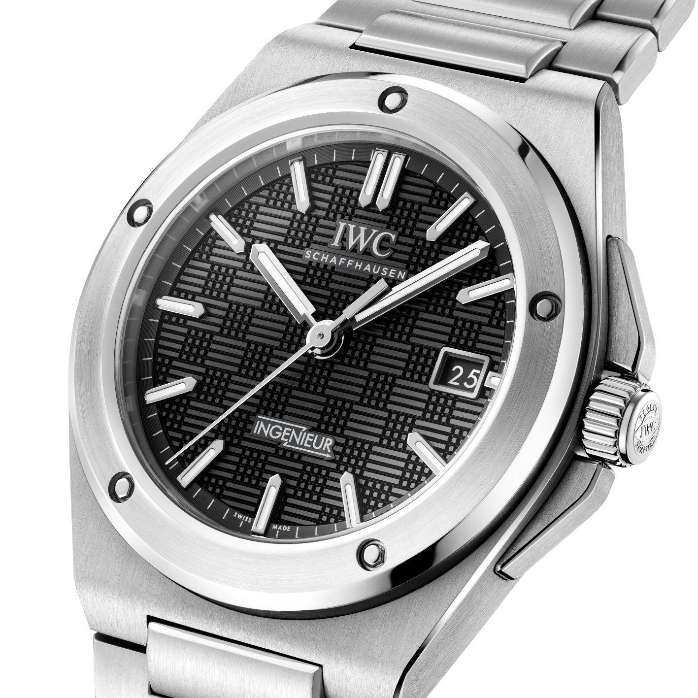 【Super Clone】IWC Ingenieur 40mm Black Dial Steel Mens Watch IW328901