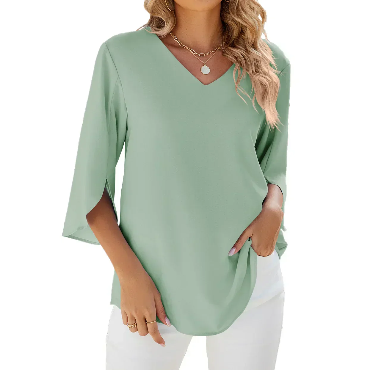 Mia - Blouse Décontractée Été