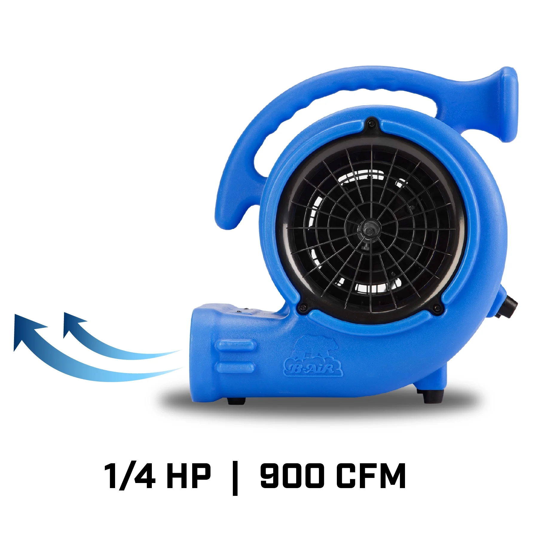 VP-25 1/4 HP Air Mover for Water Damage Restoration Carpet Dryer Floor Blower Fan Home and Plumbing Use, Blue(Blue) - Image 6
