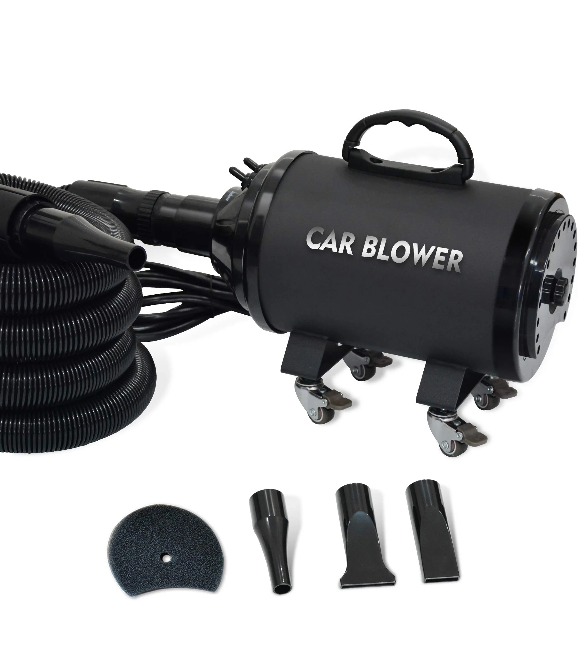 SHELANDY Powerful Motorcycle & Car Dryer with 14 Foot Flexible Hose & Wheels