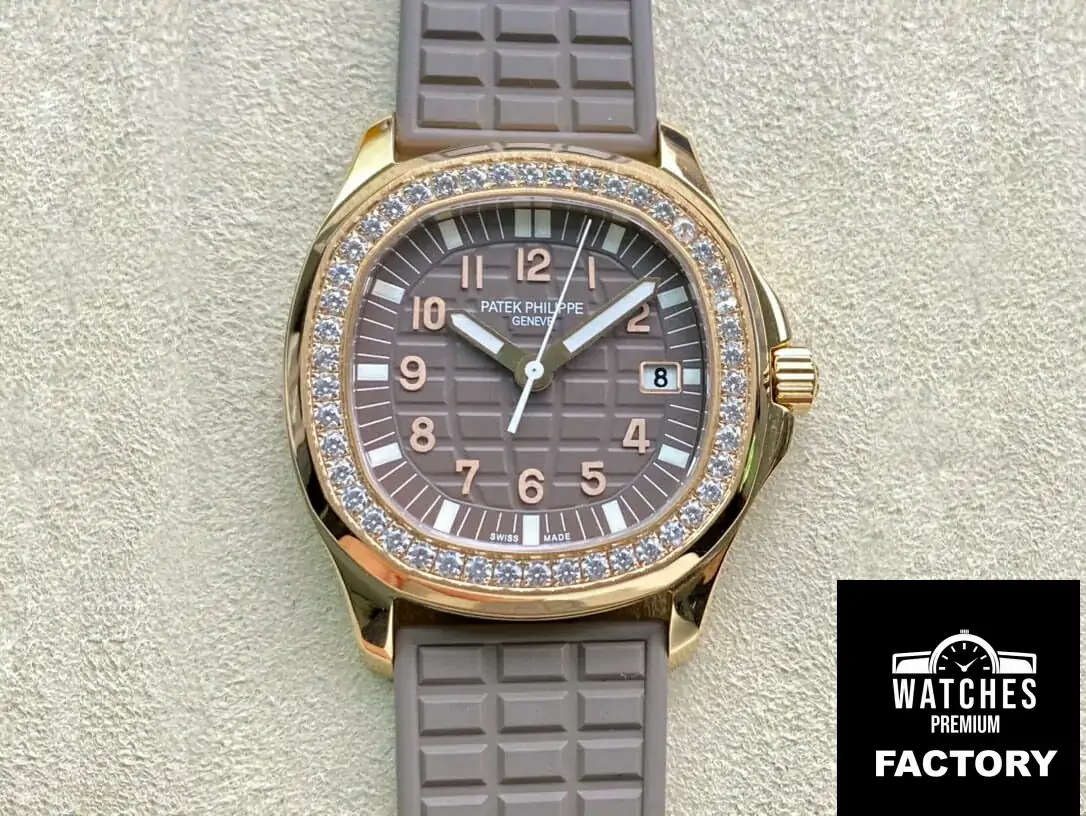 Patek Philippe Aquanaut 5067A Quartz Movement PPF Factory Diamond-Set Bezel