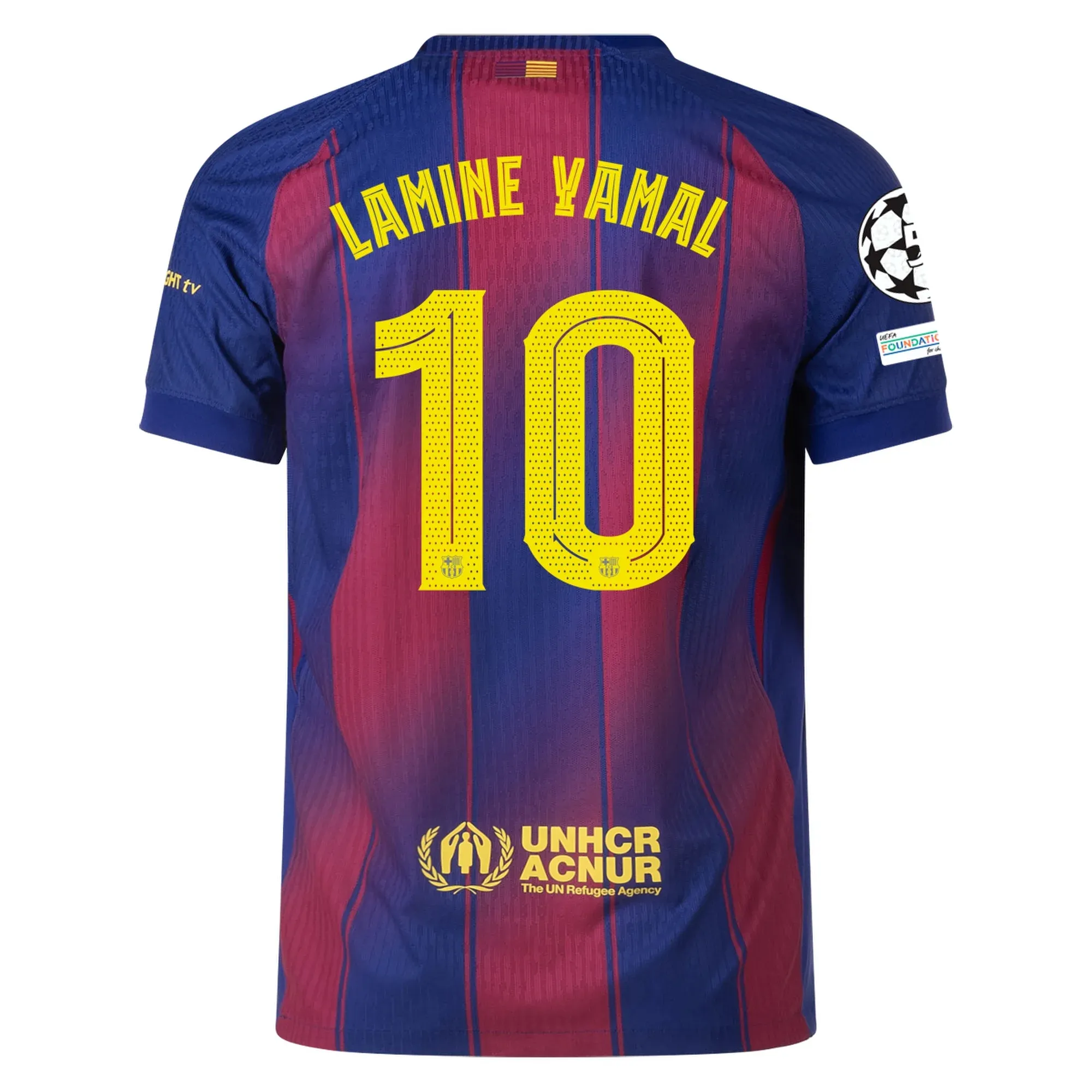 Barcelona 25/26 Season Home Jersey UCL- No. 10