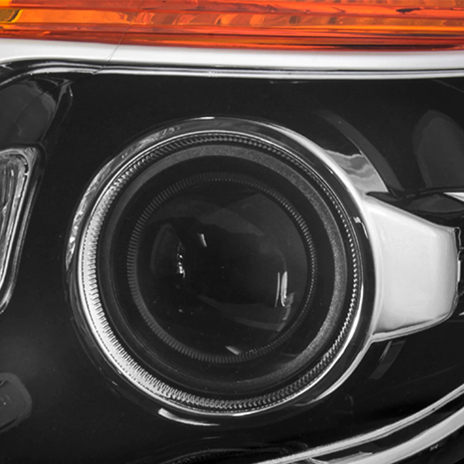 For 2011-15 Ford Explorer Driver + Passenger Projector Headlight Assembly Chrome Housing Clear Lens Full Set(5_HD-JH-FEXP11-OE-L_HD-JH-FEXP11-OE-R) - Image 9