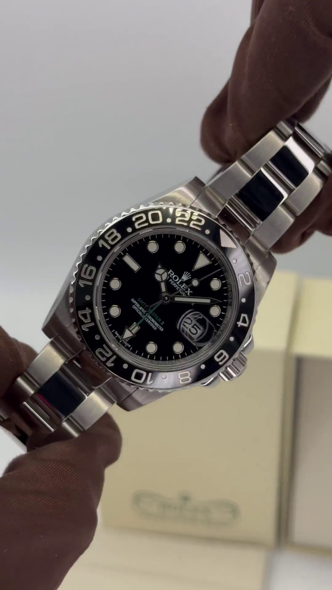 [Super Clone]Rolex GMT-Master II 116710LN 40 mm Stainless Steel Black Dial Men's Watch