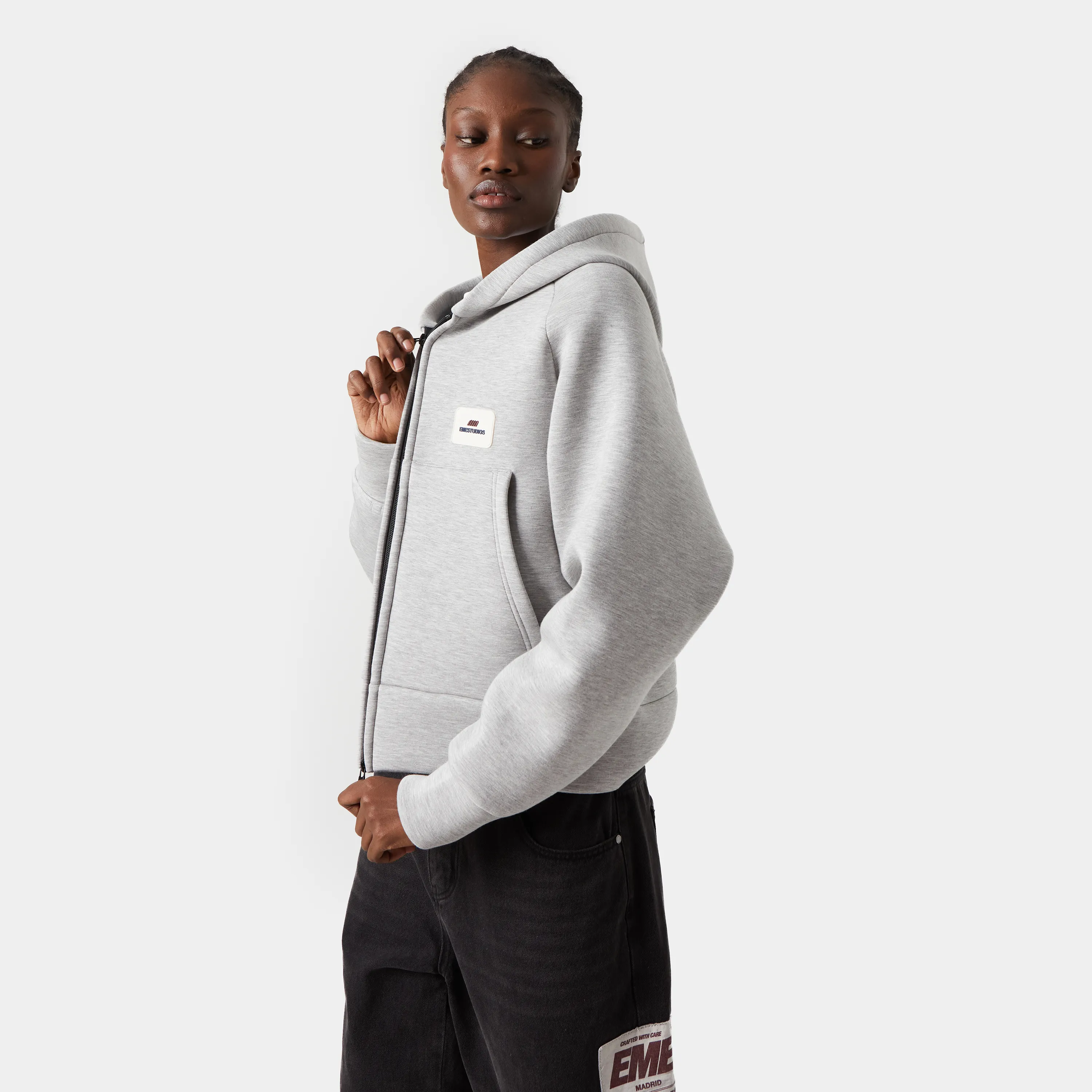 Groovy Heather Grey Neoprene Jacket
