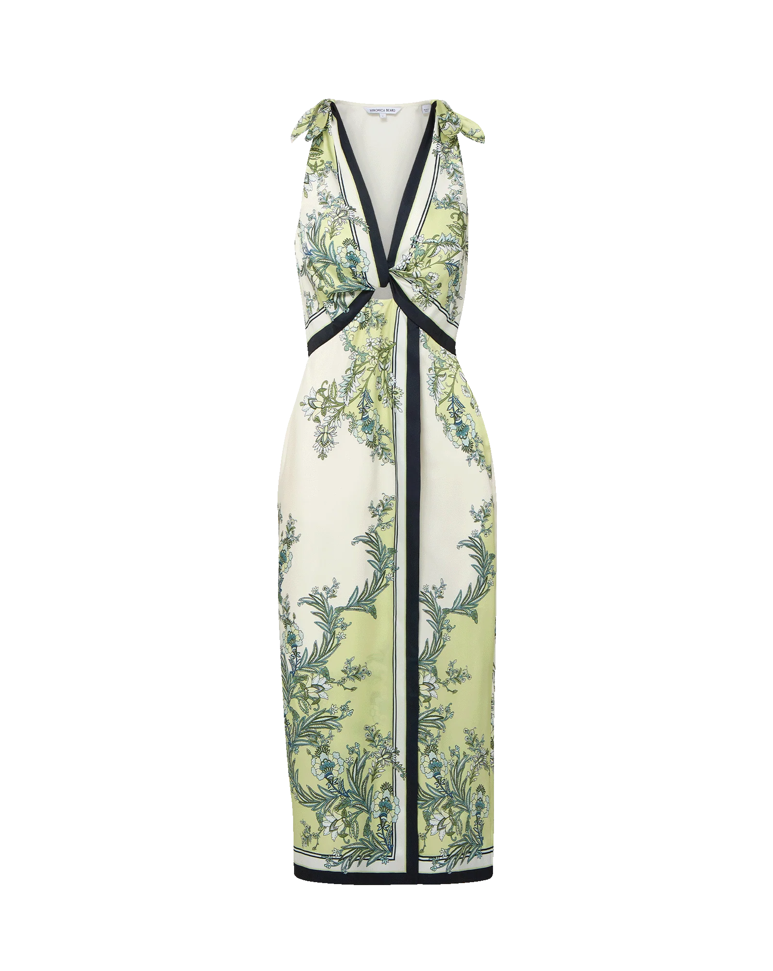 Kaliza Scarf-Print Midi Dress