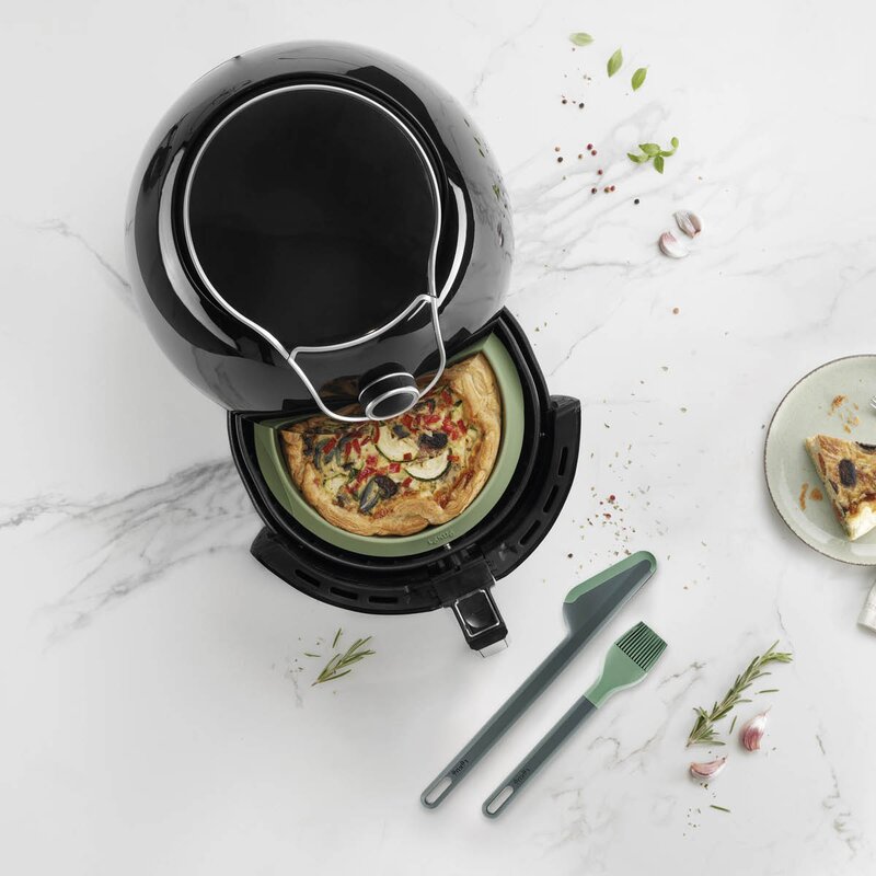 Essential Kit silikonform og redskap til airfryer grønn