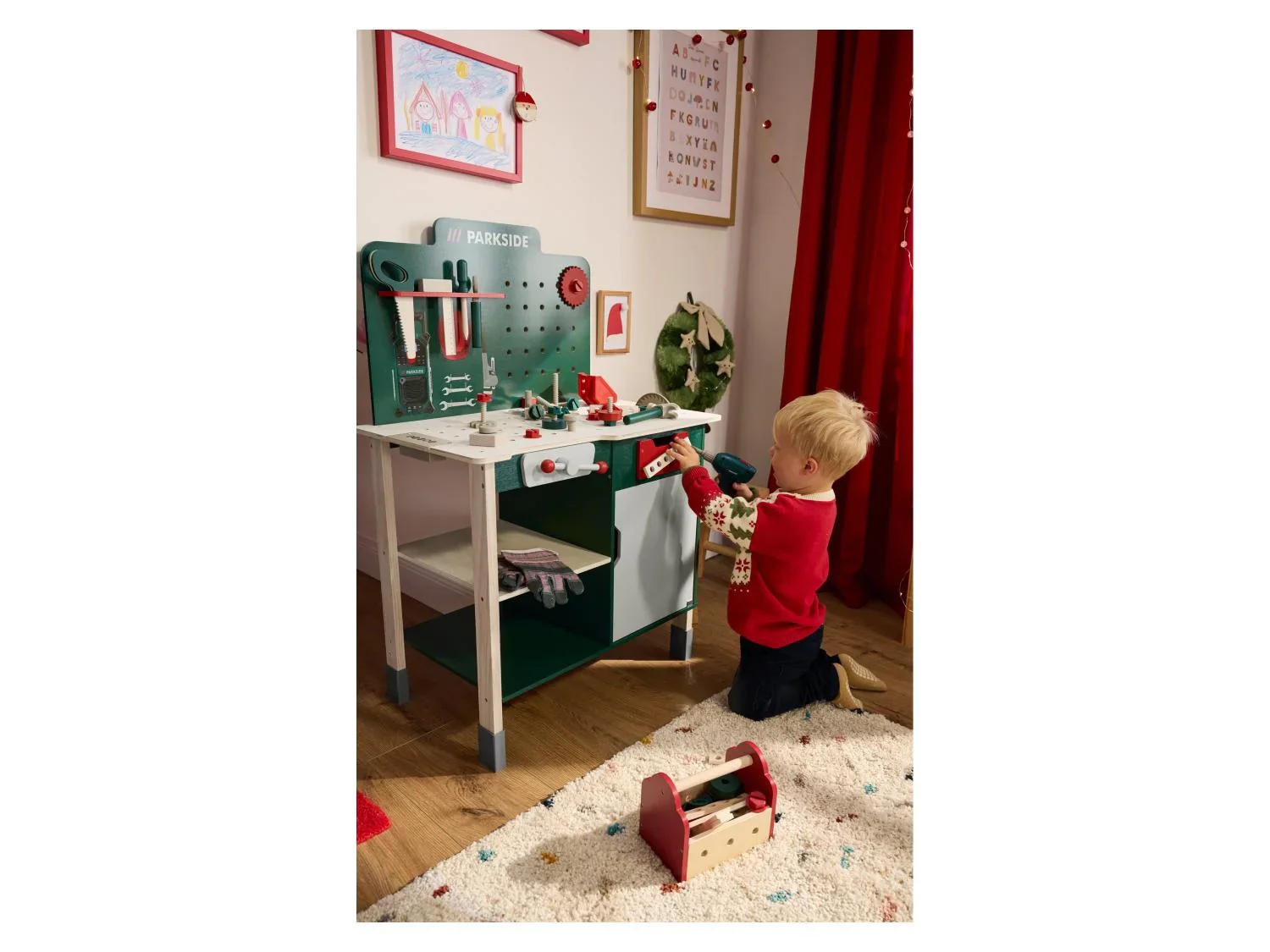 lupilu tabli en bois pour enfant