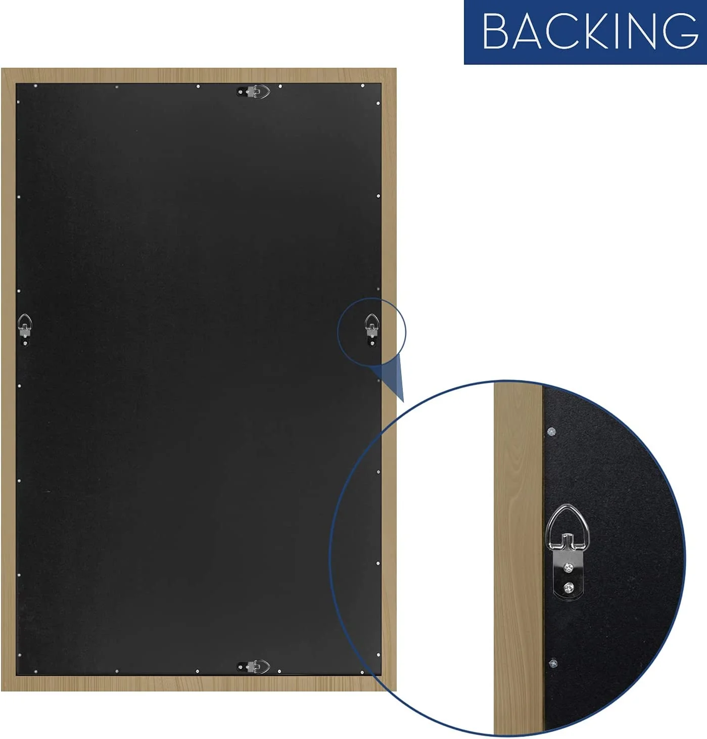 Framed Rectangle Bathroom Mirrors for Wall,Wall Mounted Vintage Mirror Vertical or Horizontal Hanging for Living Room,Bedroom (40''x24''Vintage)(24"L x 40"W/40''x24''vintage) Image 6