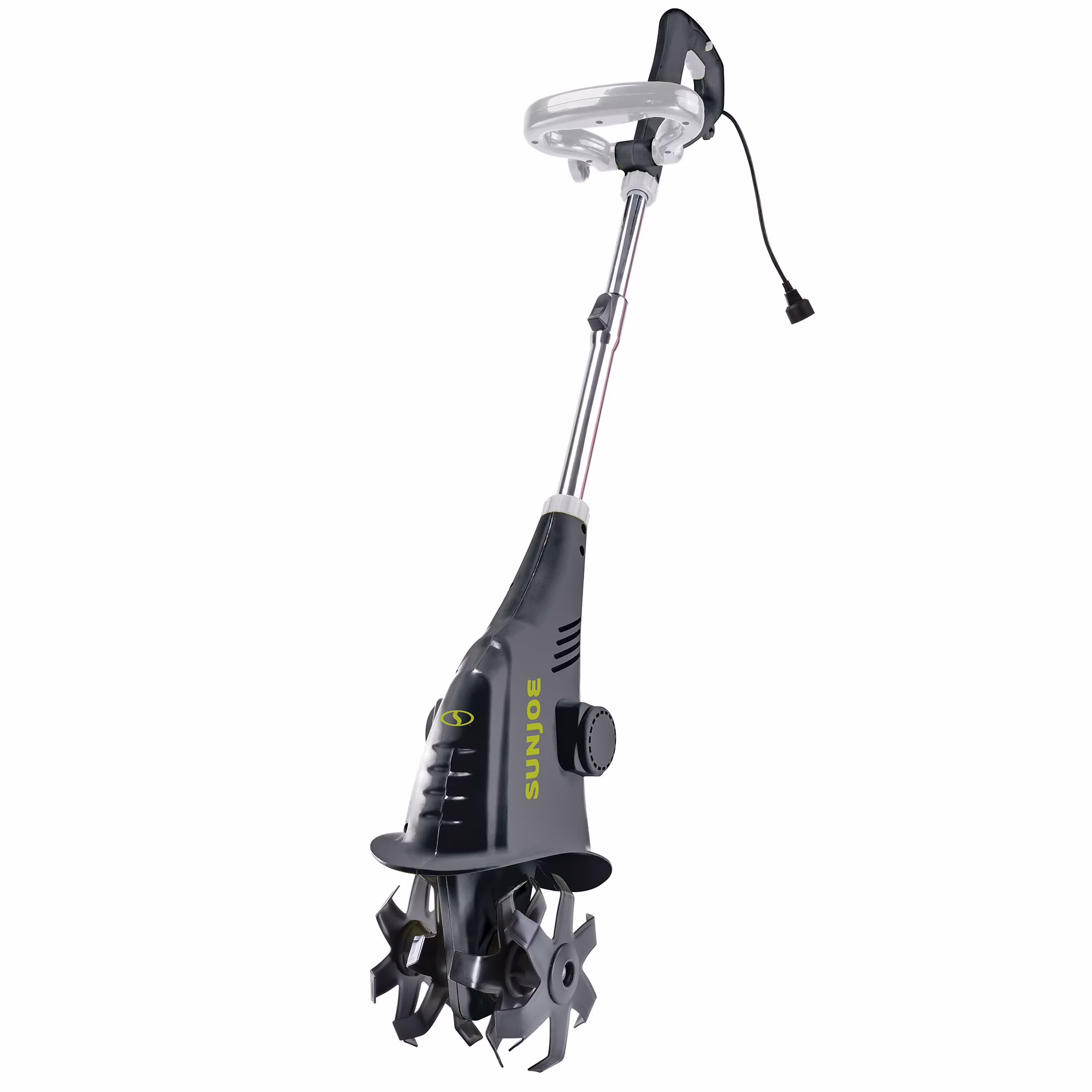 Sun Joe Electric Corded Garden Cultivator with 2.5 Amp Motor & Steel Blades, Green, TJ599E