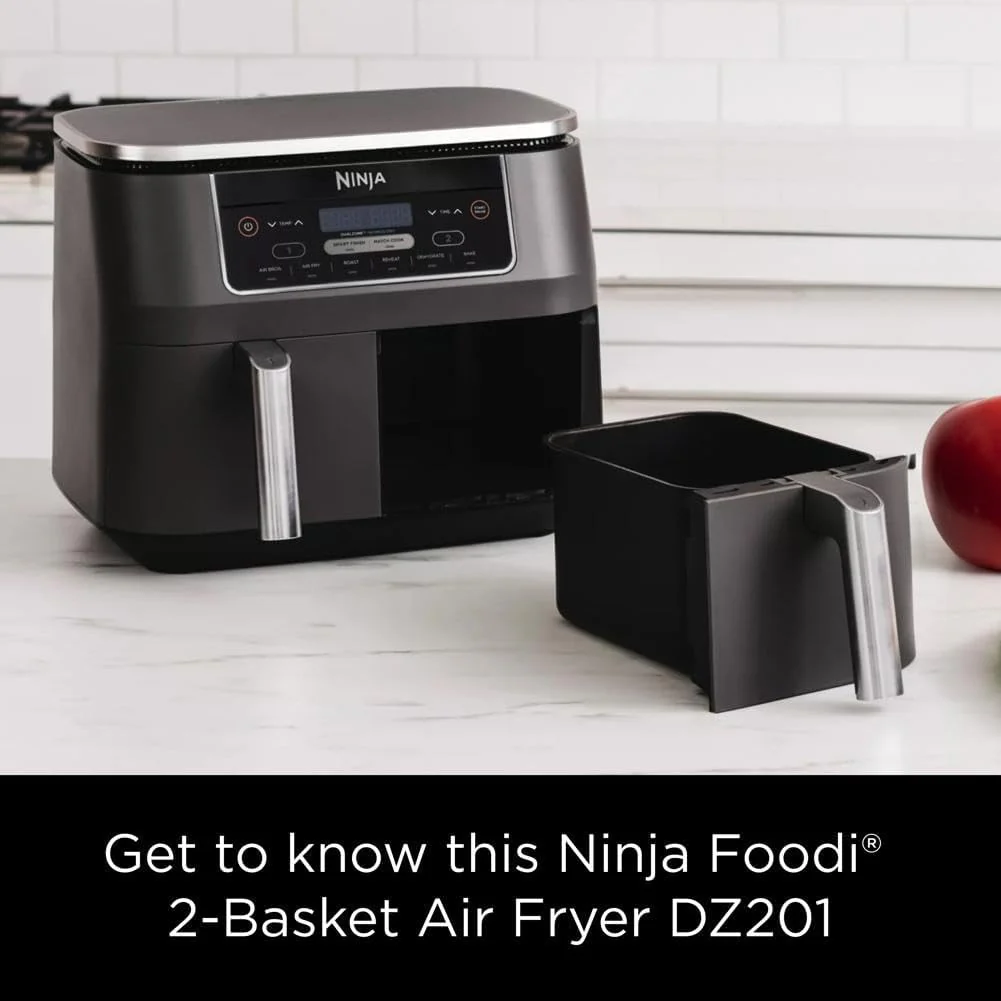 Friteuse à air Ninja Foodi 6-en-1 FlexBasket avec MegaZone de 7 pintes et séparateur de panier