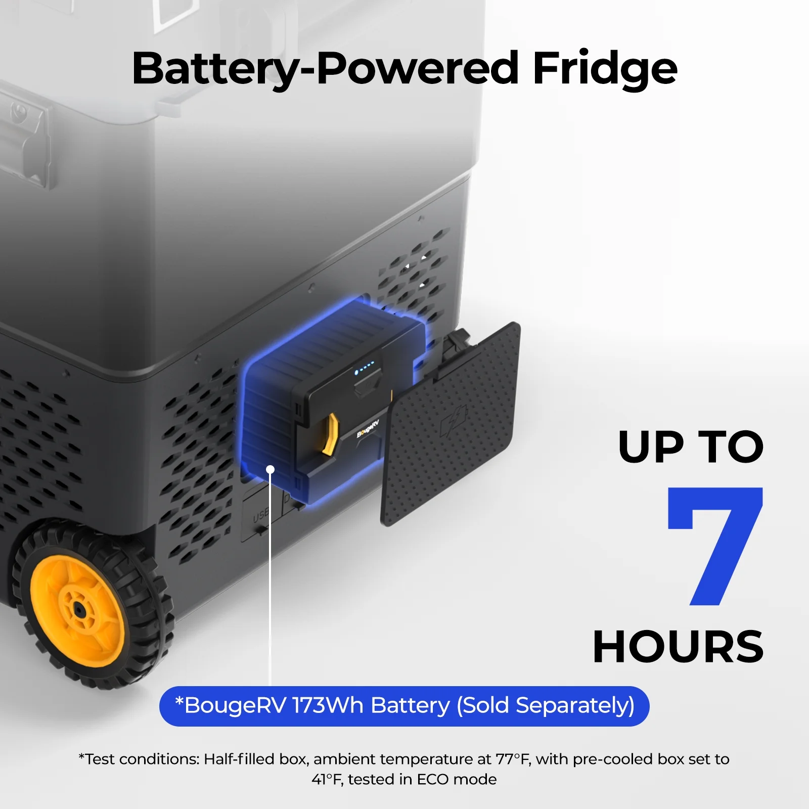 Car Refrigerator 61QT Dual Zone, 12 Volt Portable Freezer Fridge with Wheels, APP Control Compressor Refrigerator 12V/24V DC for RV Truck Vehicle Boat Outdoor Travel Camping Trip Use(61 Quart) - Image 8