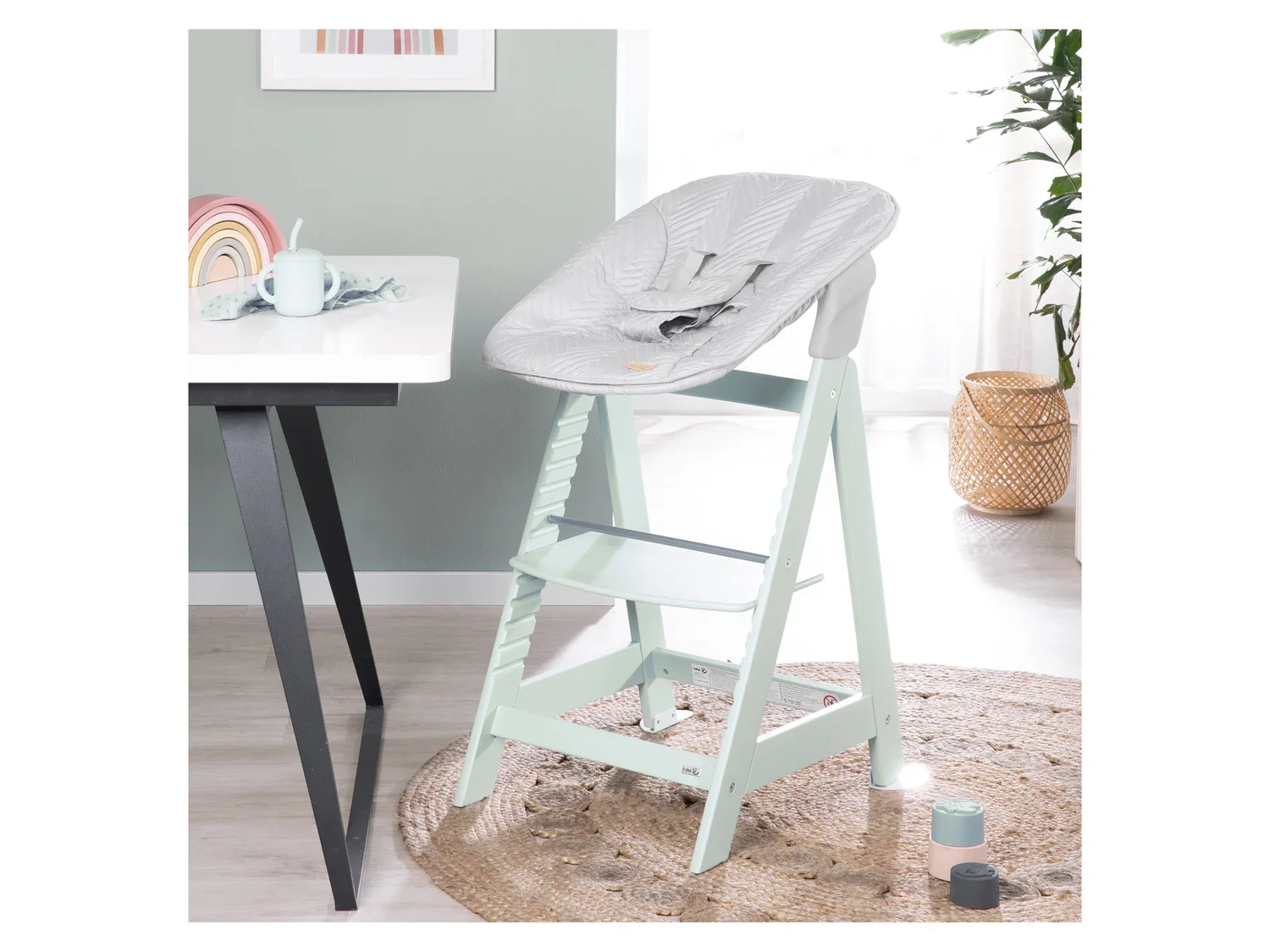 roba Planche  manger + Chaise haute volutive