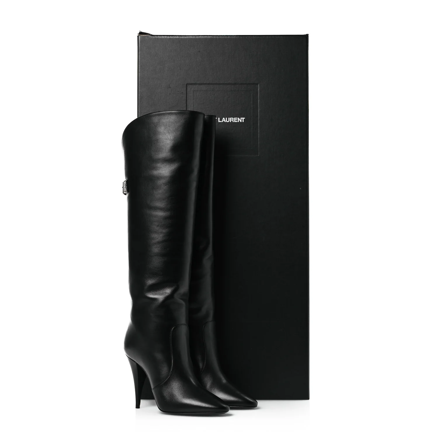 Lambskin Koller 110 Tall Boots 36.5 Black