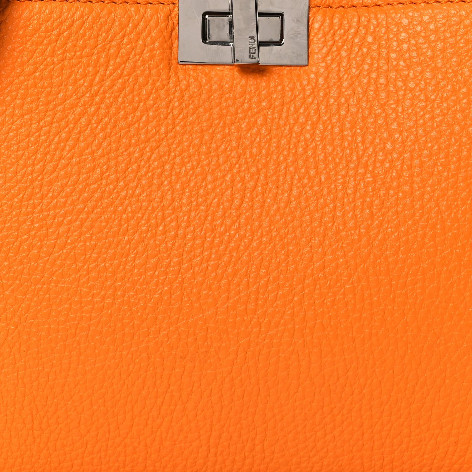 Cuoio Romano Vitello Cover Bi-Color Peekaboo I See U X Cross Satchel Orange