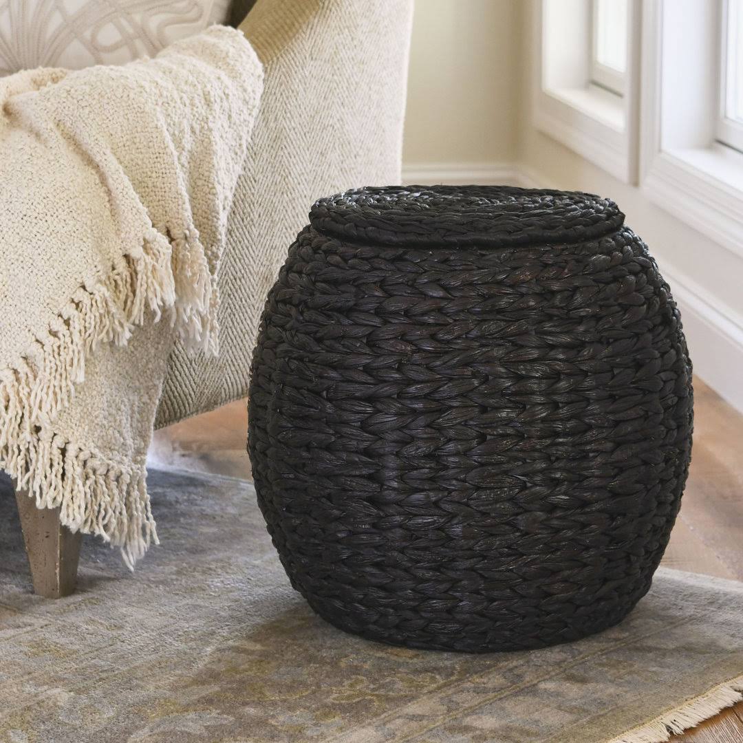 Baudette Drum with Storage Beachcrest Home Color: Dark Brown