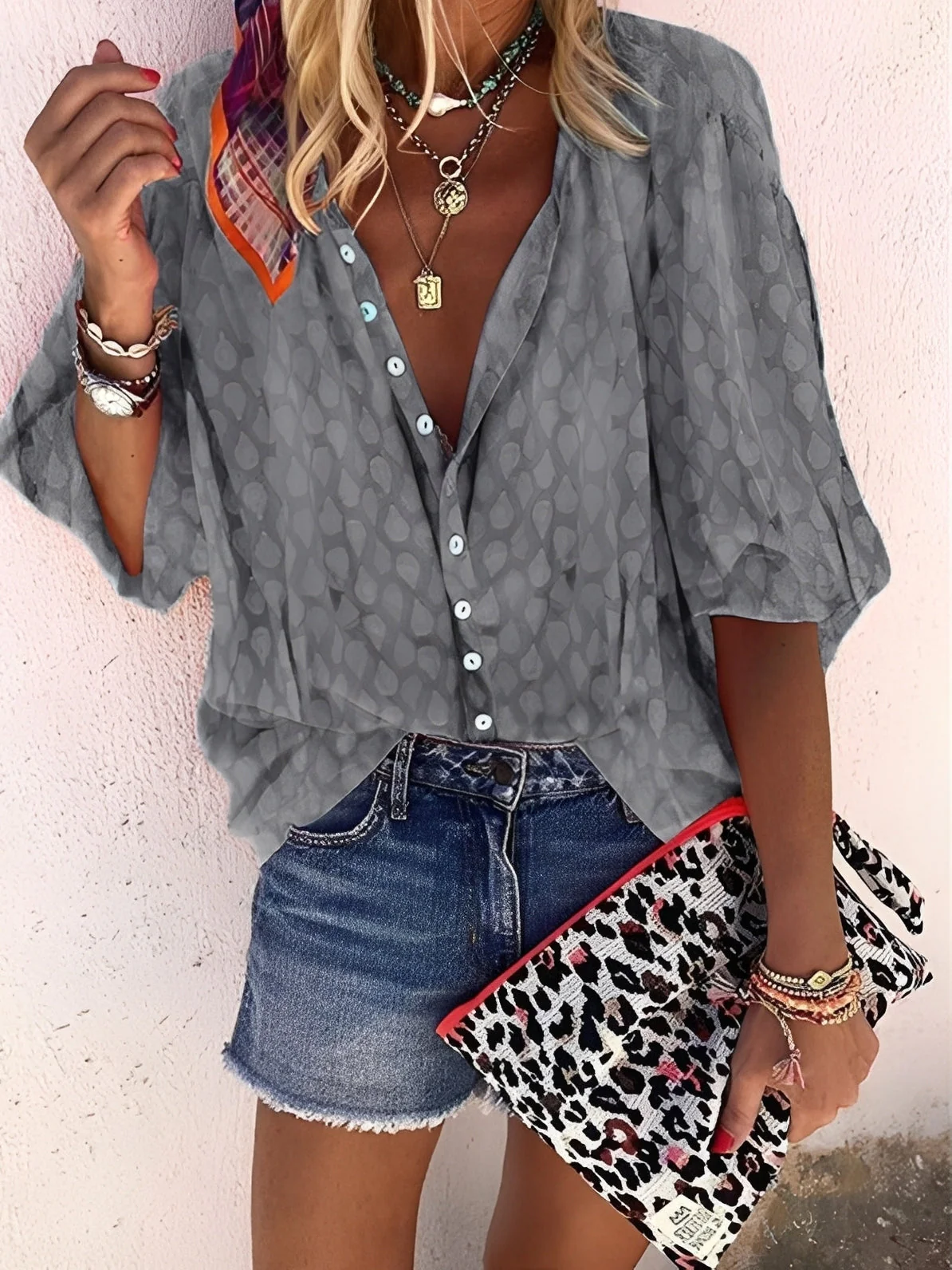 Jesse – Blouse pour femme – décontractée et ample