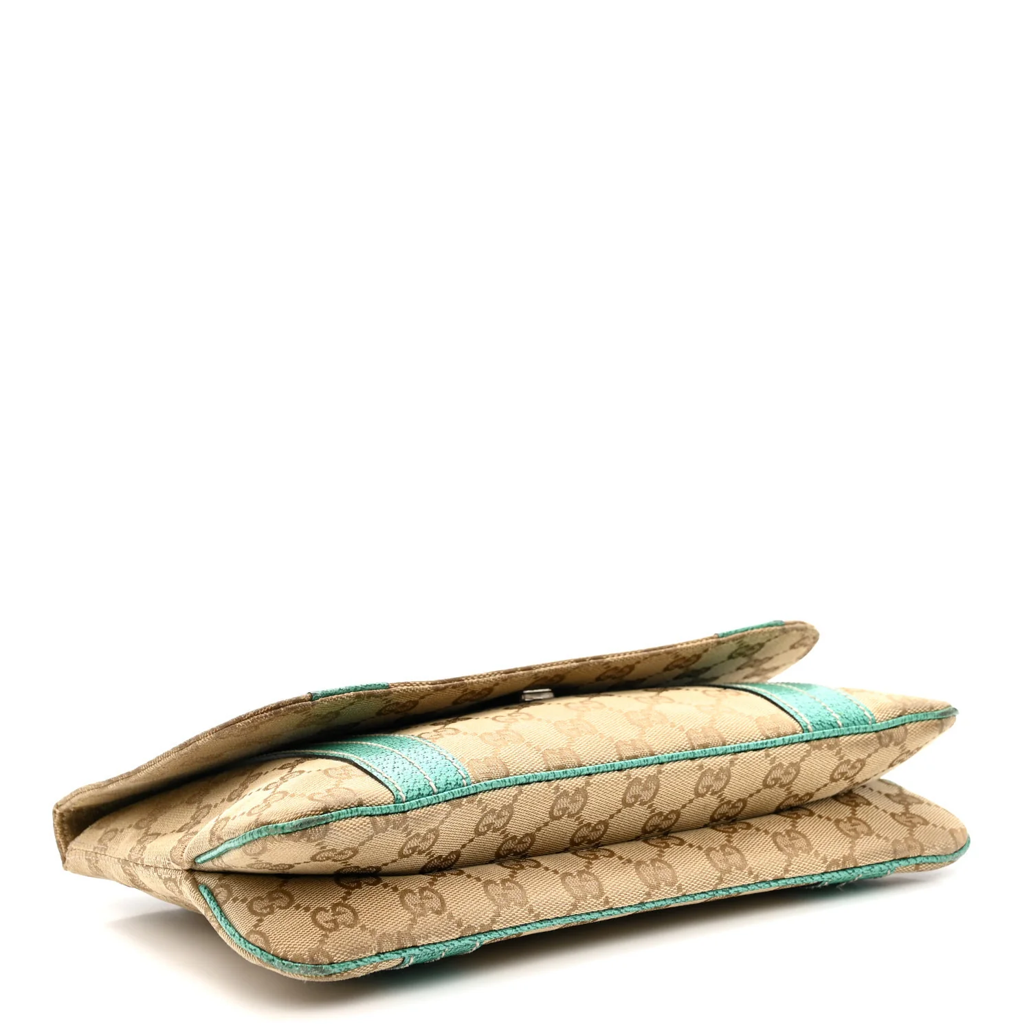 Monogram Satchel Bag Turquoise