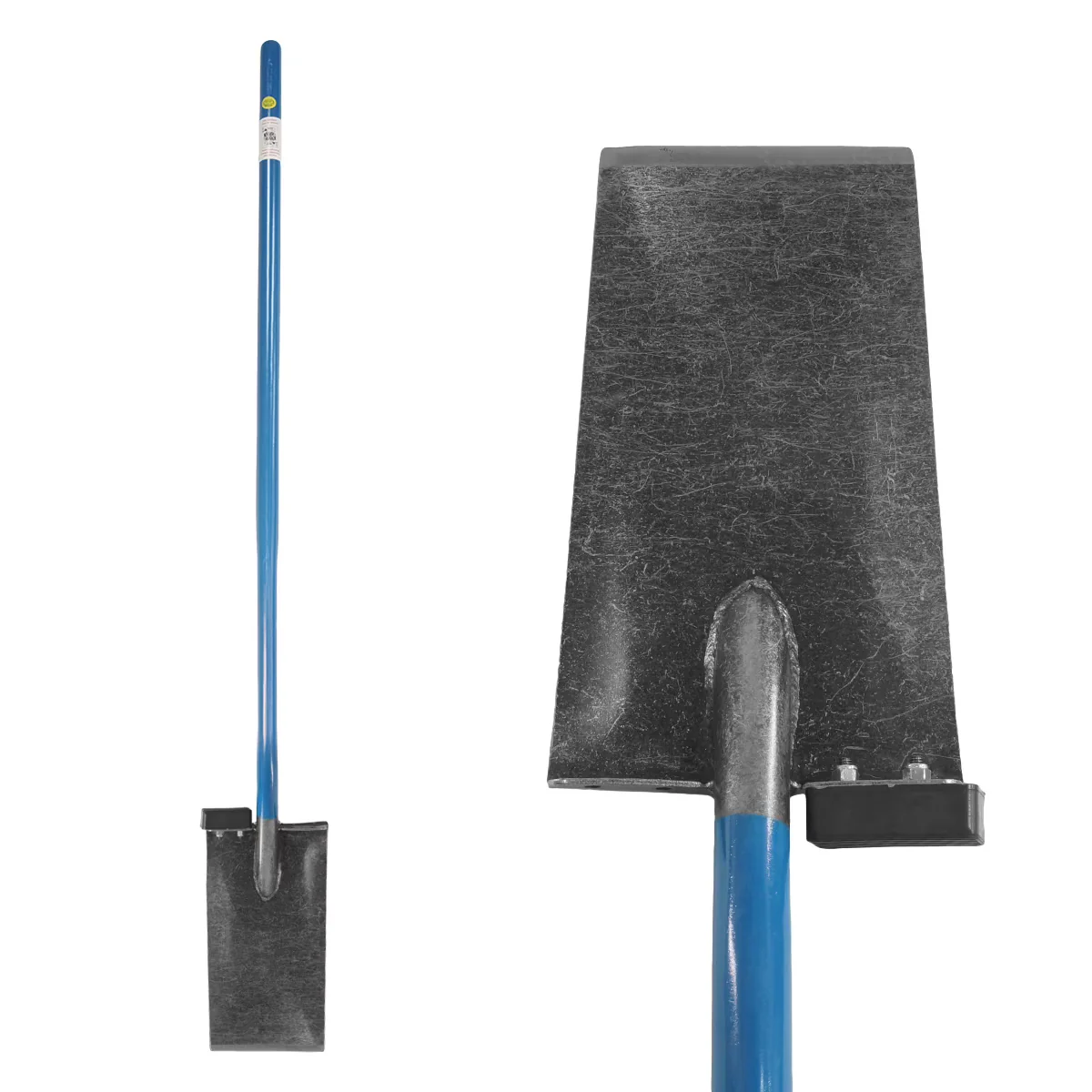 Lesche Spade w/ 13 Blade Foot Pad & Long Handle for Gardening & Metal Detecting