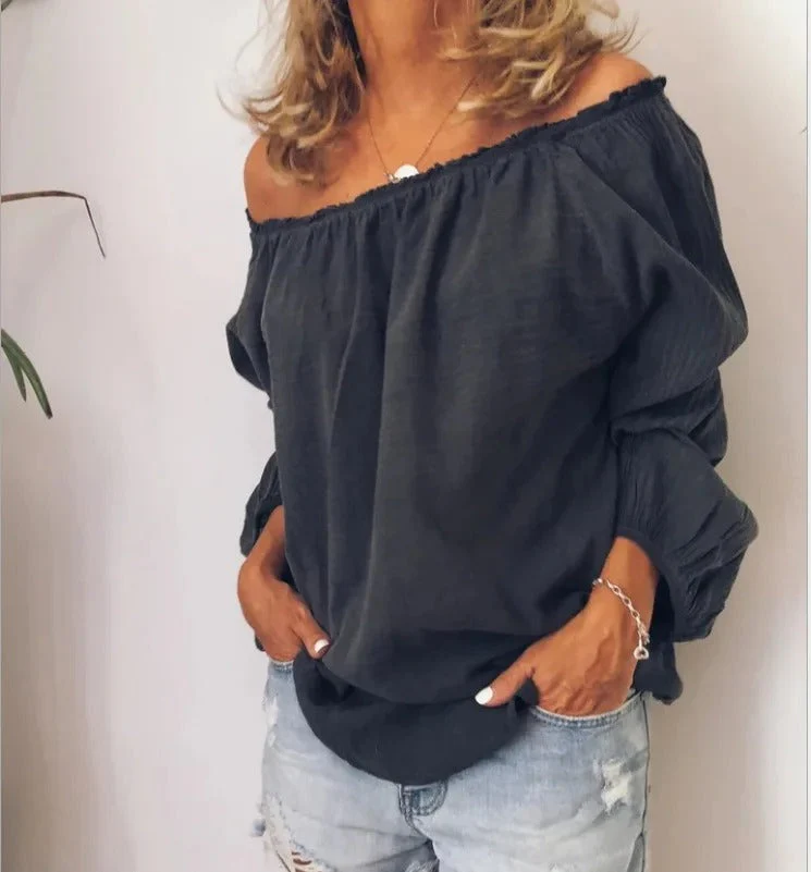 Blouse Épaules Dénudées Bohème