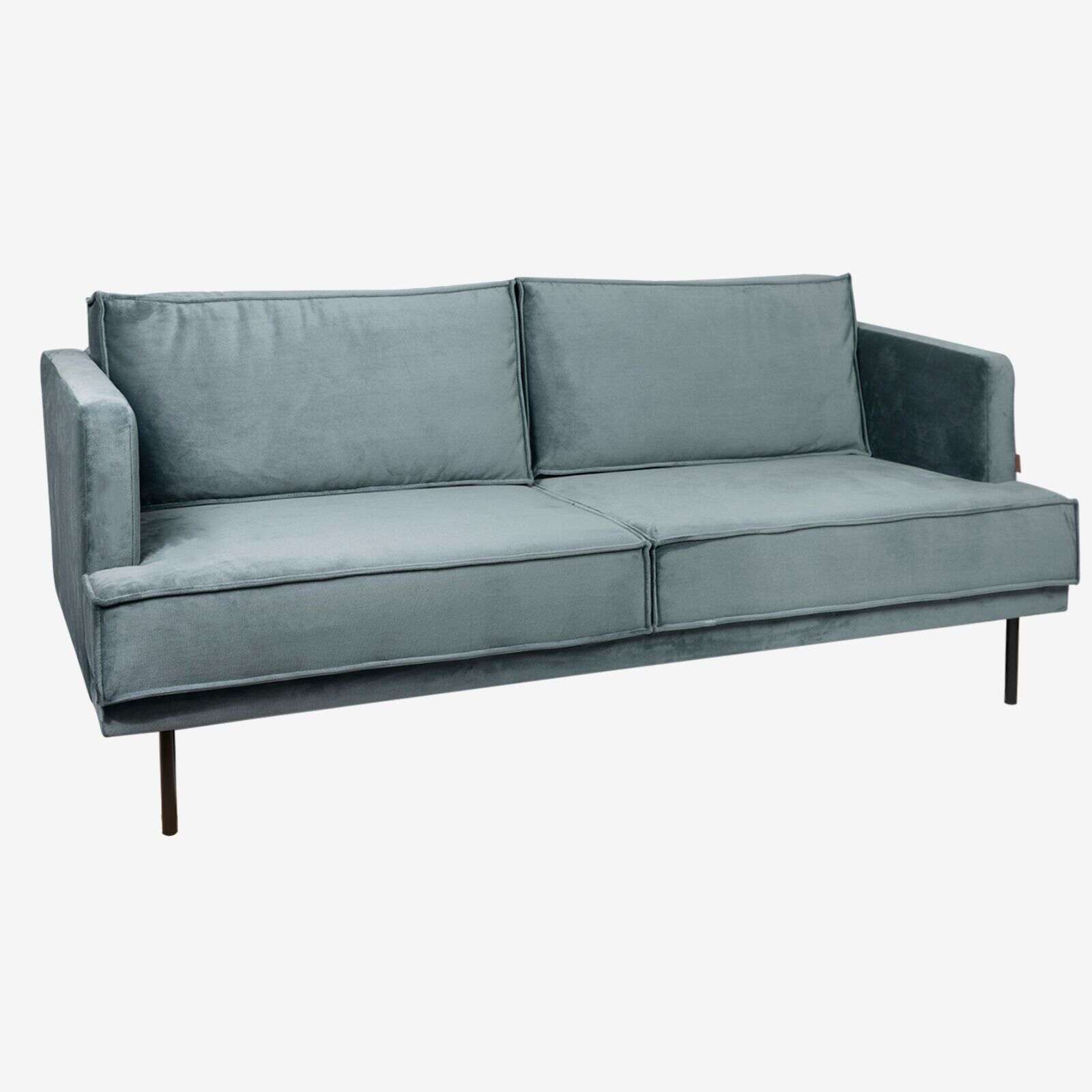 The Duchess velvet bank 2.5-zits Juke grijs