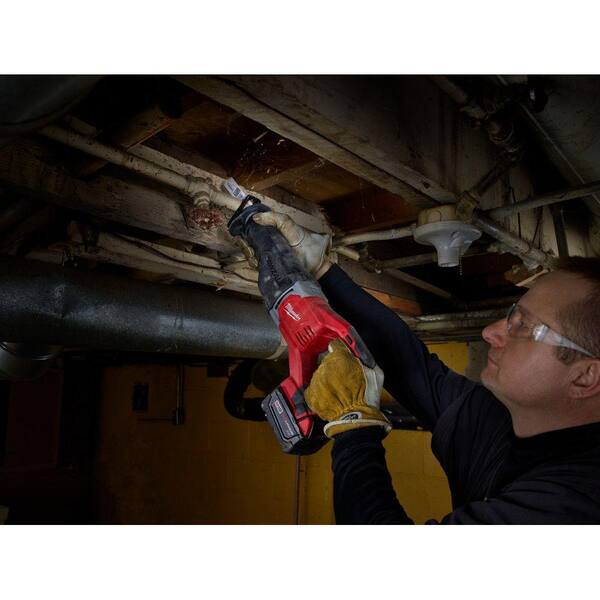 M18 18V Lithium Ion Cordless SAWZALL Reciprocating Saw with Two 3 0Ah Batteries Image 10