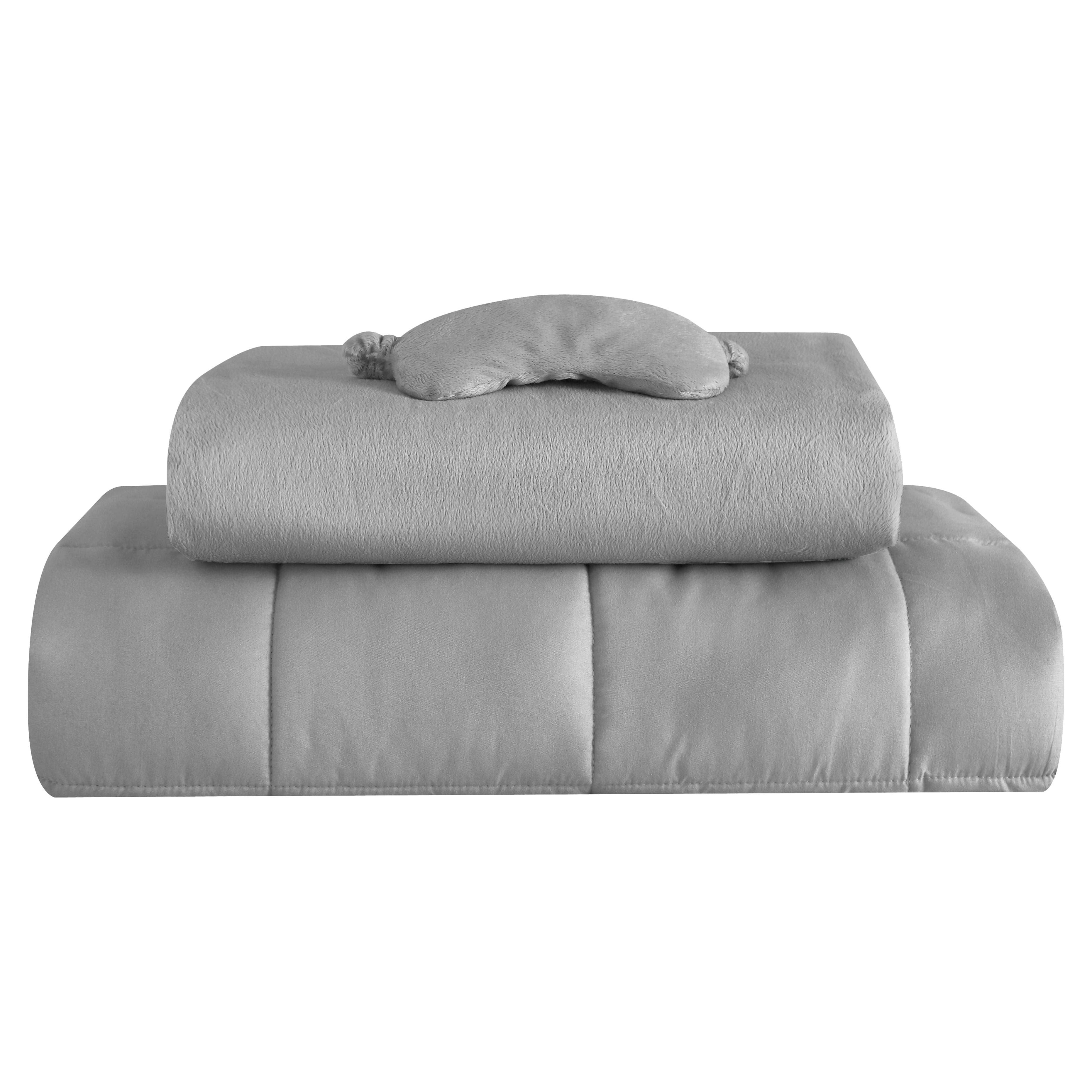 Well Being 3 Piece Weighted Blanket Set - Includes 20 lb Weighted Blanket
