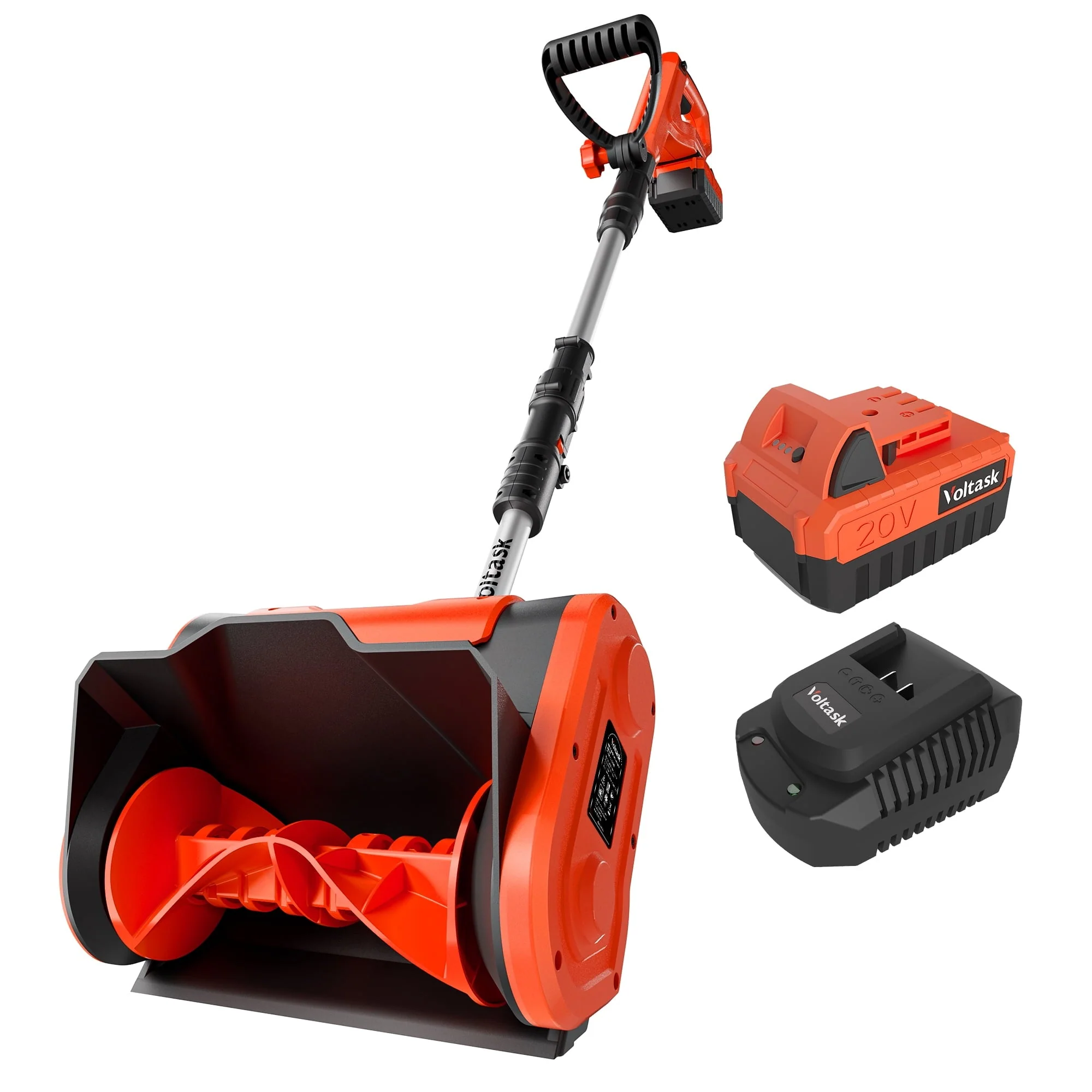 20V 10 Inch Cordless Snow Shovel Lightweight, Battery Quick Charger Included