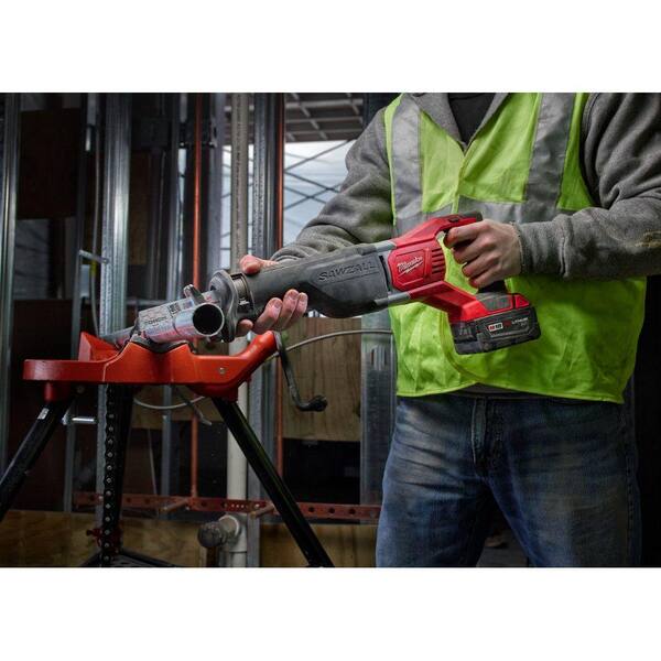 M18 18V Lithium Ion Cordless SAWZALL Reciprocating Saw with Two 3 0Ah Batteries Image 9