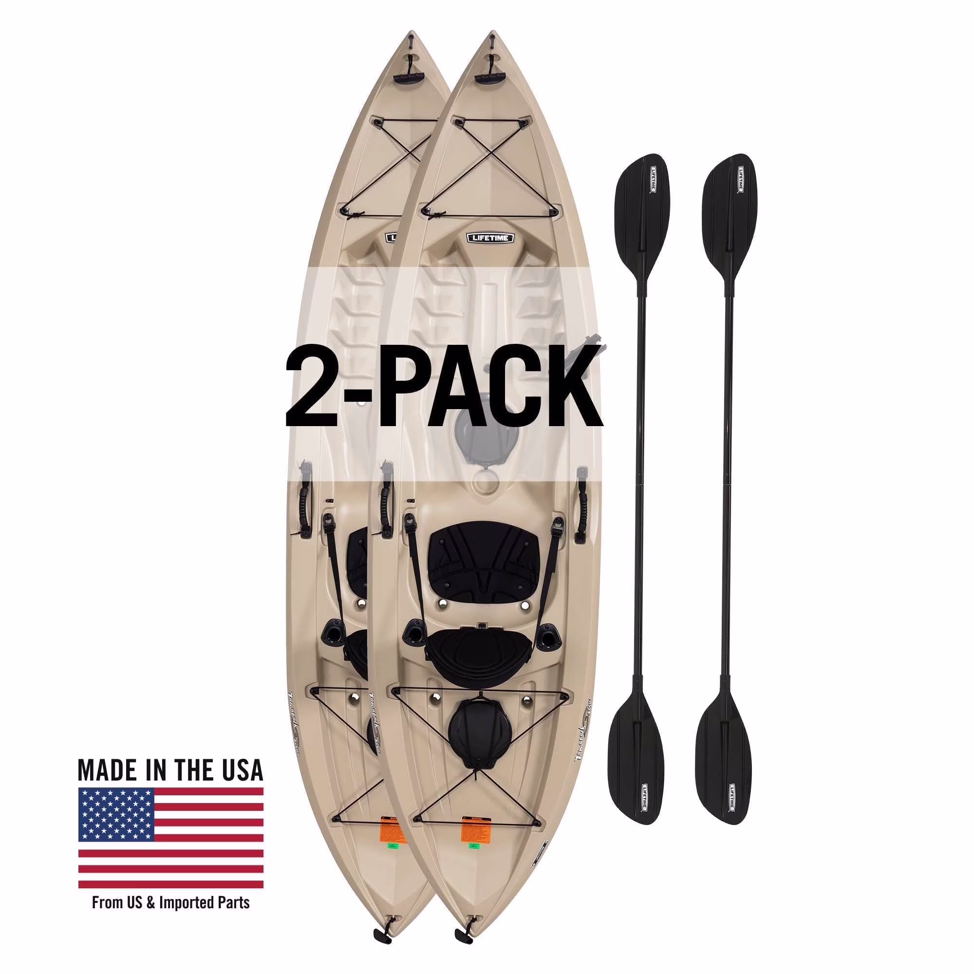 Lifetime Tamarack Angler 10 Ft. Fishing Kayak, Volcano Fusion (91340)