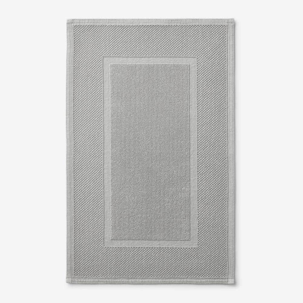 The Company Store Legends Luxury Sterling Light Gray 50 in. x 30 in. Cotton Bath Mat