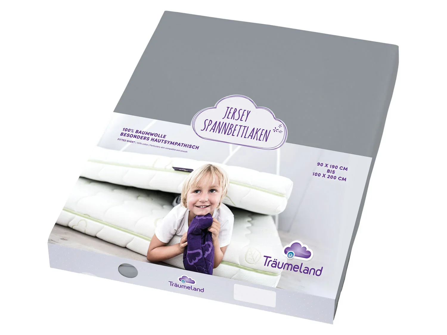 Trumeland Drap-housse en jersey, 90 x 200 cm