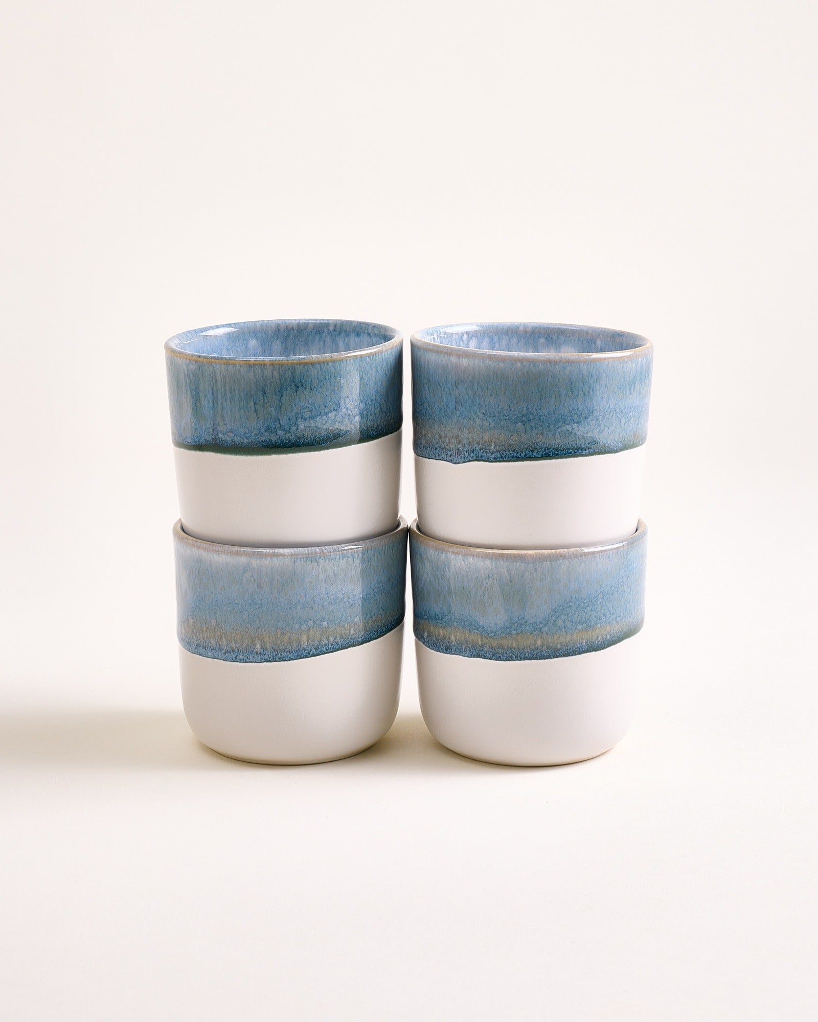 COIMBRA - LARGE CUP GRAY-BLUE SET OF 4