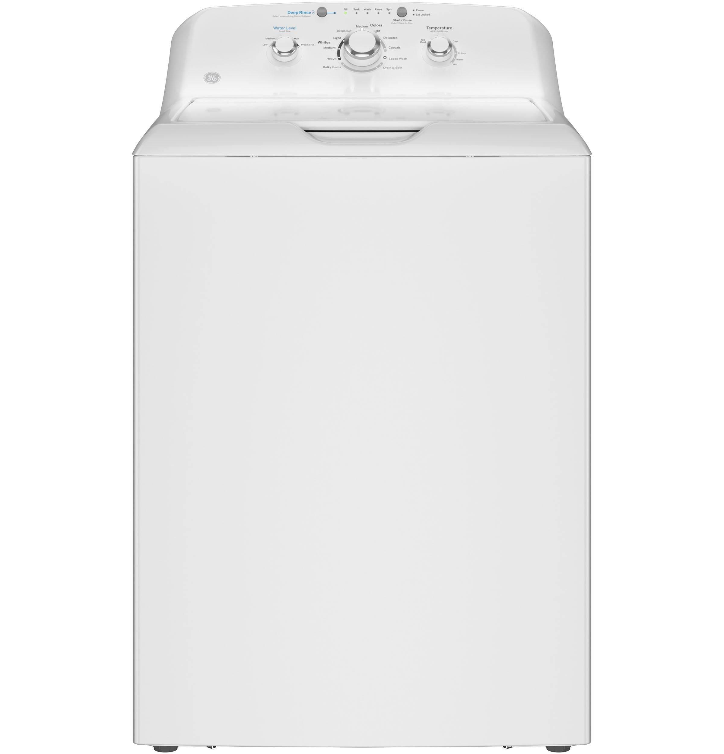 GE 4.0 Cu. ft. Capacity Washer with Stainless Steel Basket and Water Level Control? White