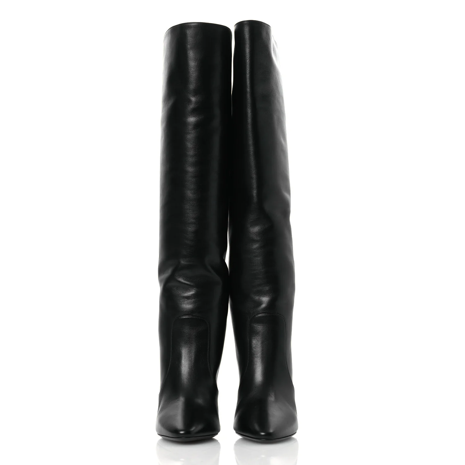 Lambskin Koller 110 Tall Boots 36.5 Black
