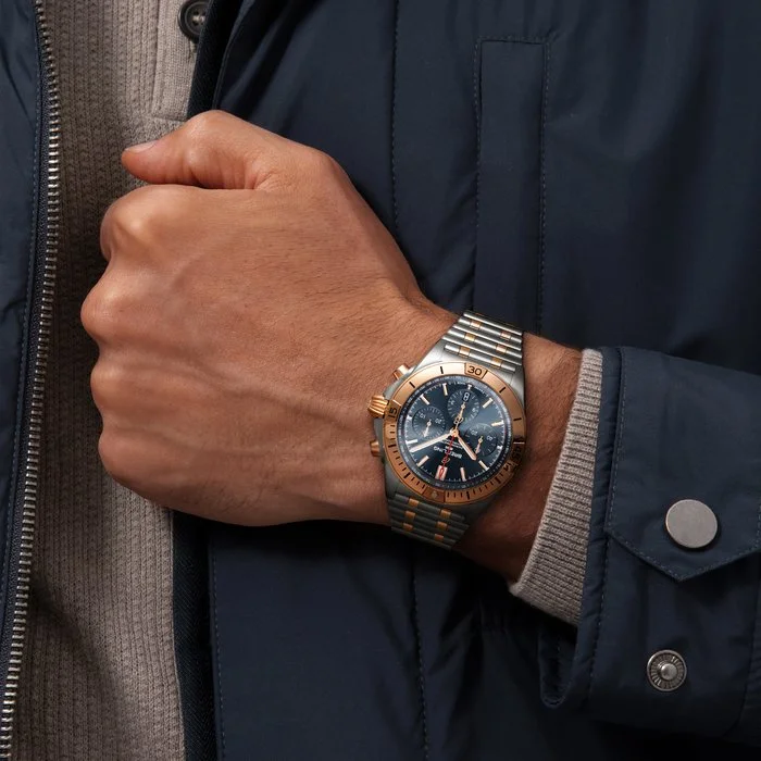 [Super Clone]Breitling Watch Chronomat B01 42 Blue Bracelet