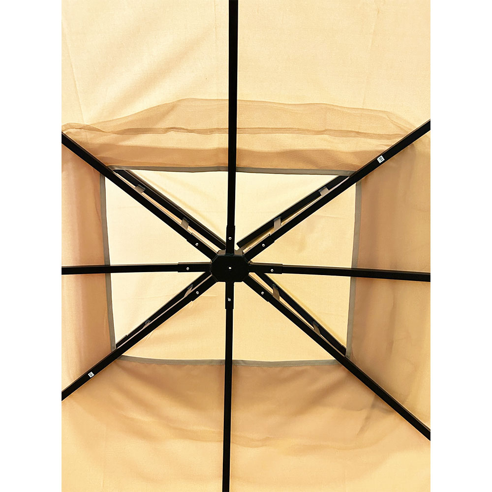 Garden Winds Replacement Canopy Top Cover Compatible with the Fab Based 10' x 12' Straight Leg Gazebo - Riplock 350