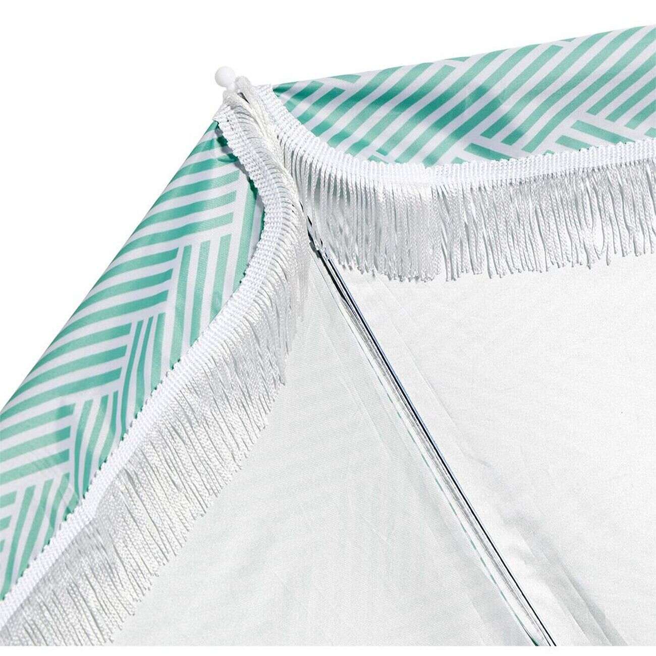 Parasol de plage à frange Ø106xH80cm