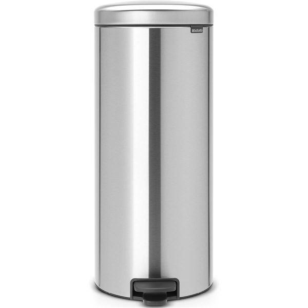 NewIcon pedalbøtte 30L børstet stål FPP