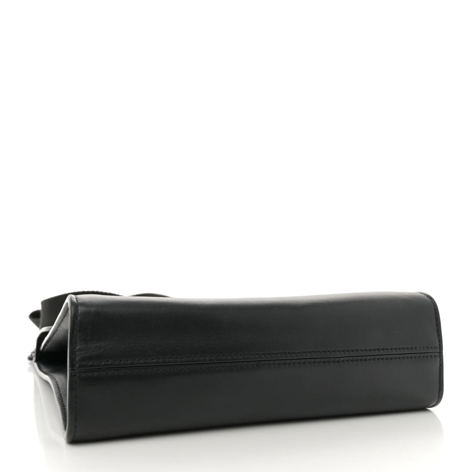 Calfskin Crocodile Embossed Effect Antony Messenger Crossbody Black