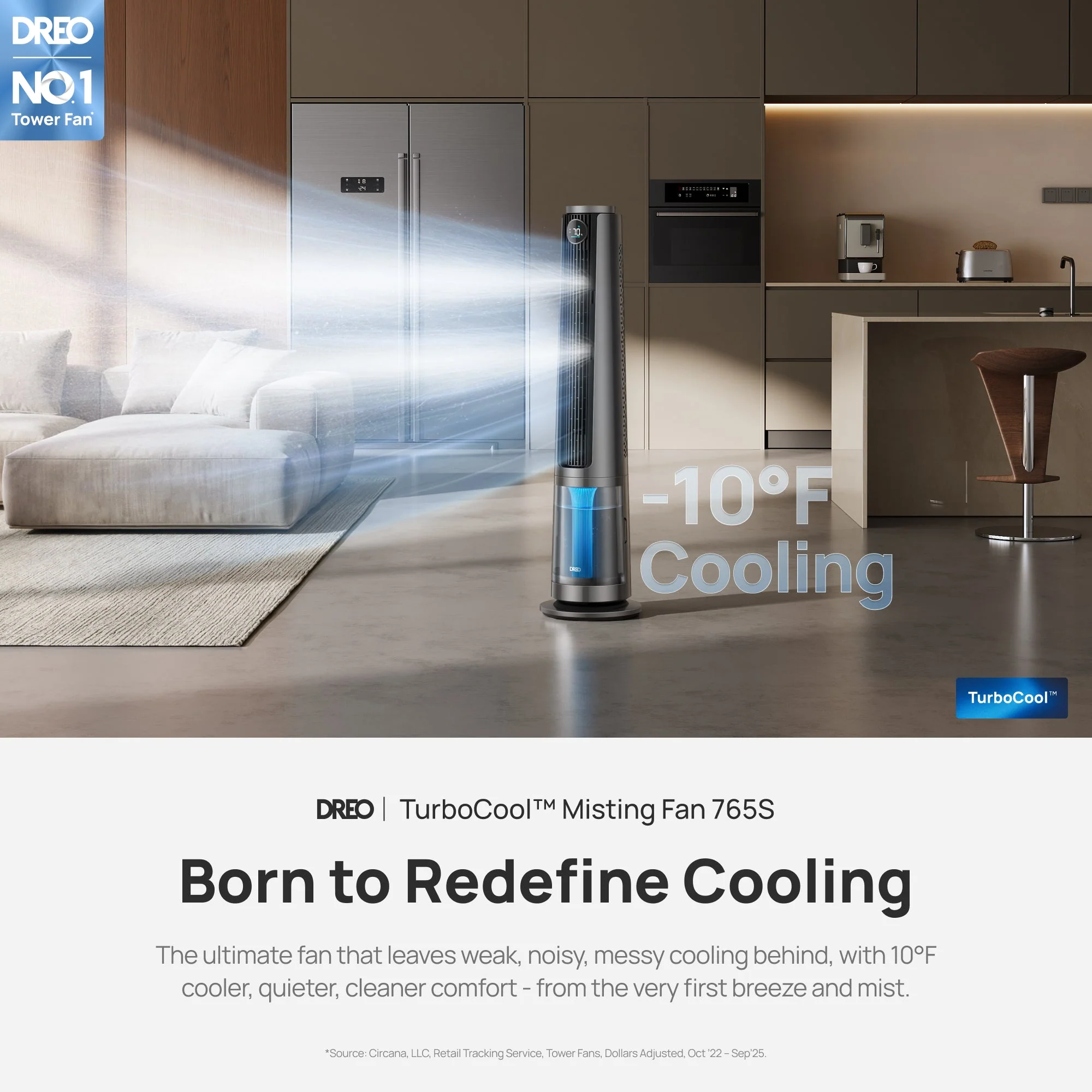 TurboCool Misting Fan 765S