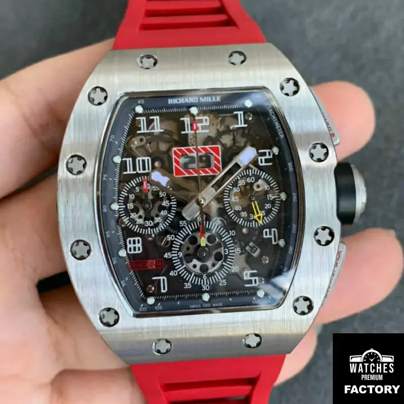 Richard Mille RM011 KV Factory Rubber Strap
