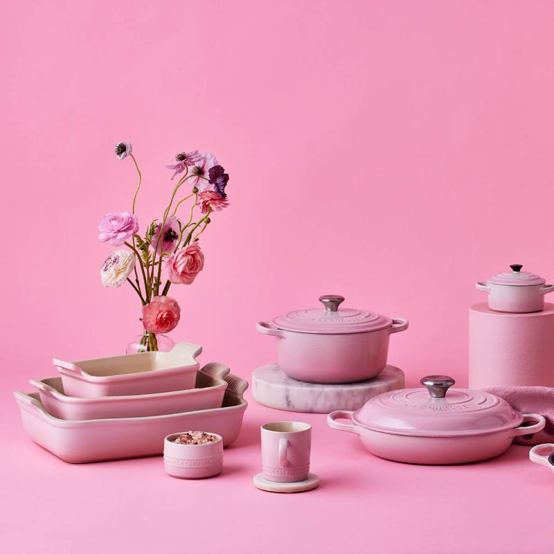 Heritage rektangulær ildfast form 26x19 cm shell pink