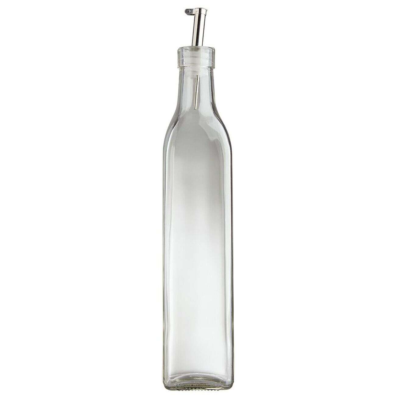 Huilier en verre avec bouchon inox