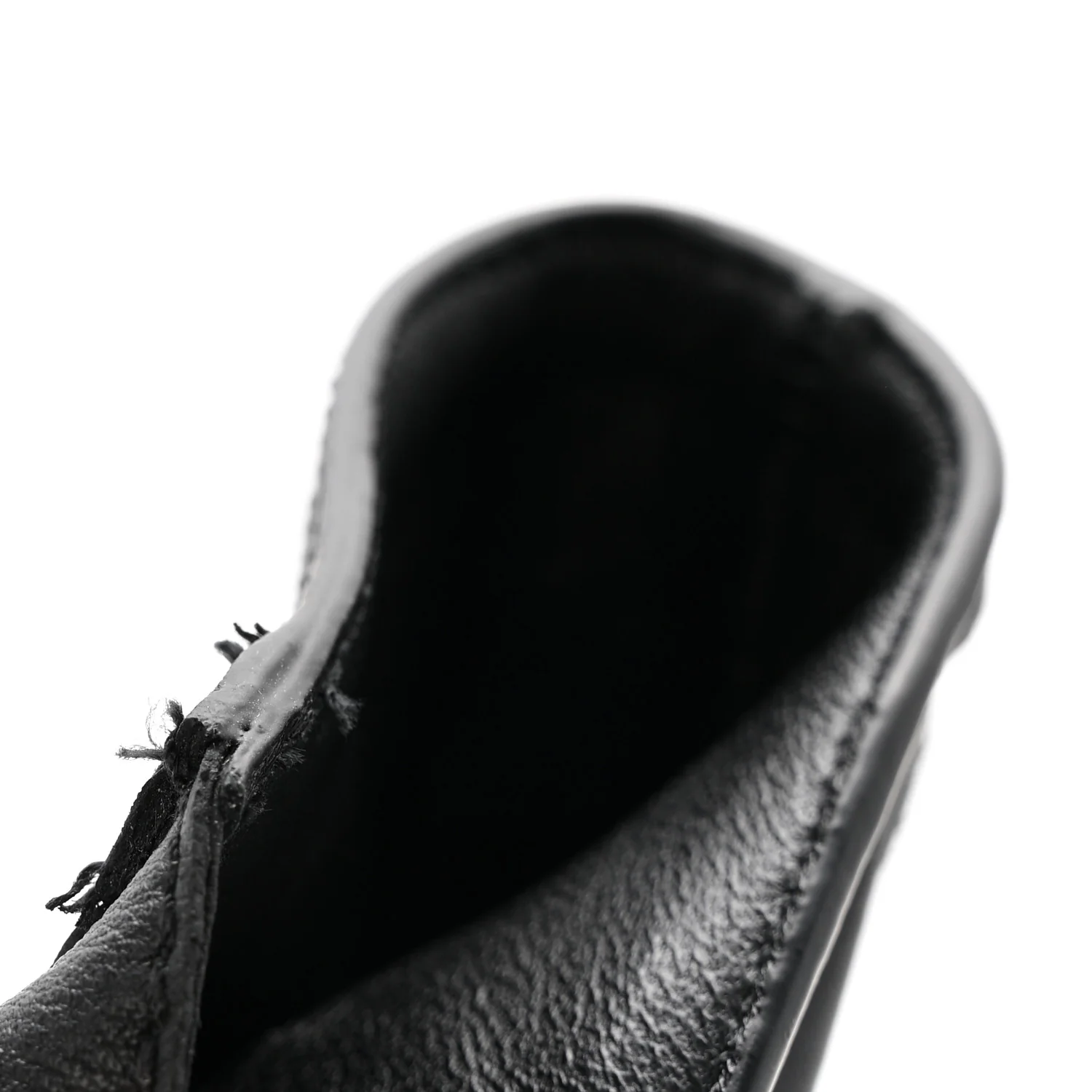 Calfskin Studded Biker II Boots 36.5 Black