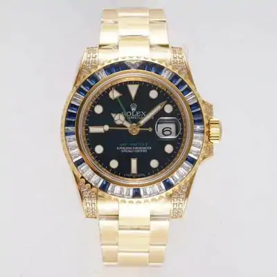 Rolex GMT Master II 116758 SAru ROF Factory Blue White Diamond