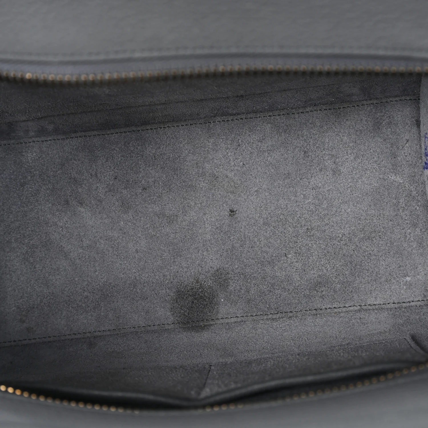 Baby Drummed Calfskin Micro Luggage Kohl