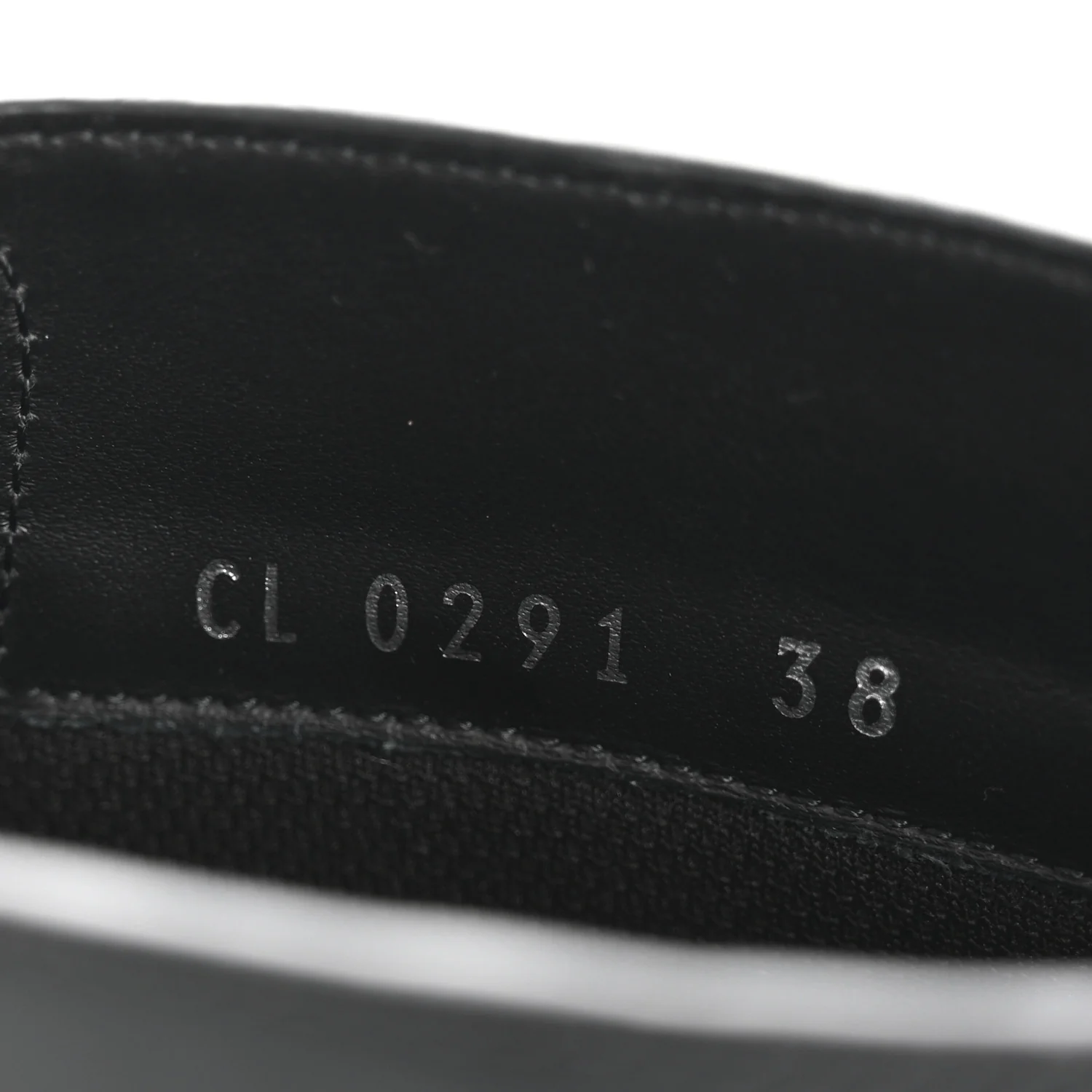 Calfskin Polar Flat Ankle Boots 38 Black