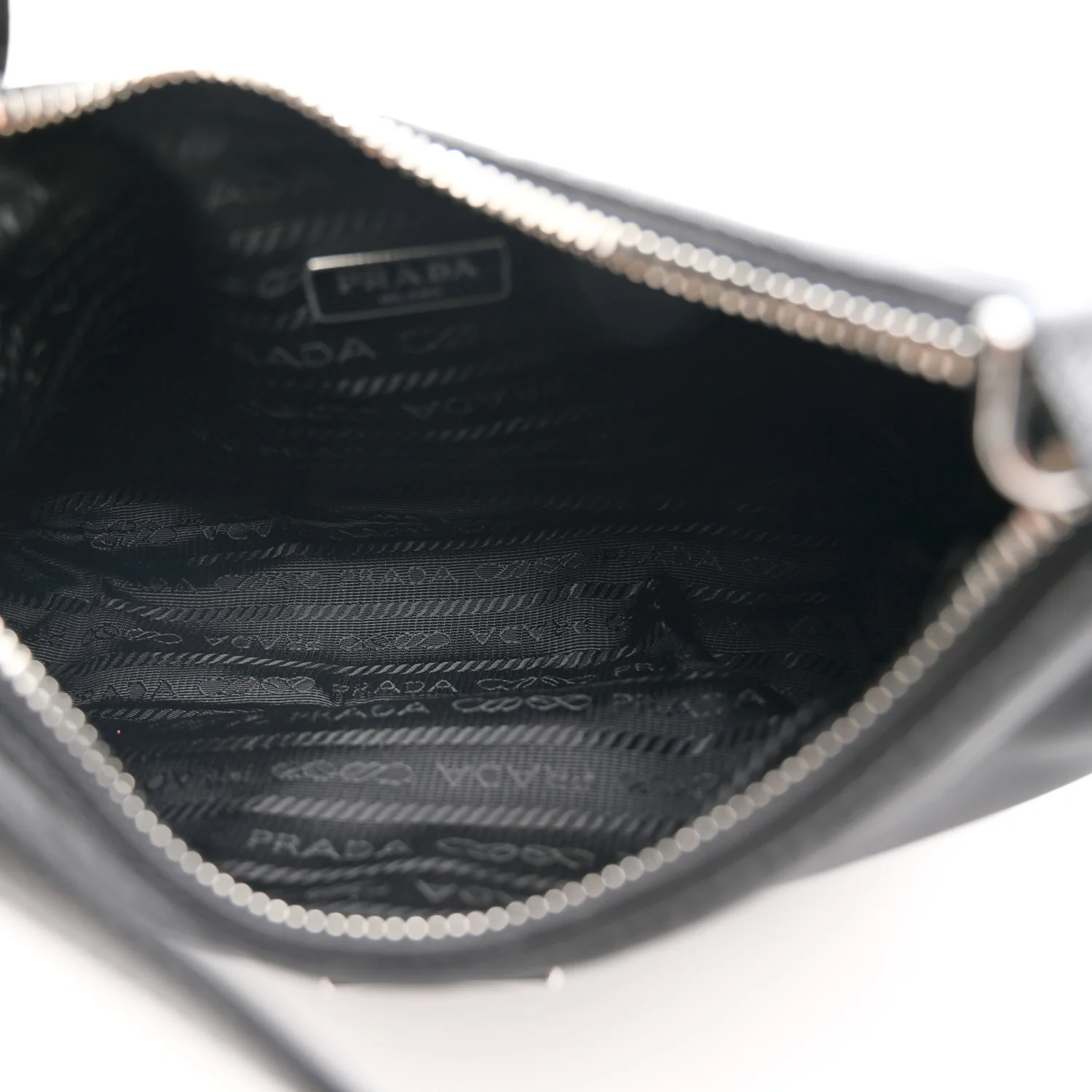 Tessuto Nylon Saffiano Mini Re-Edition 2005 Bag Black