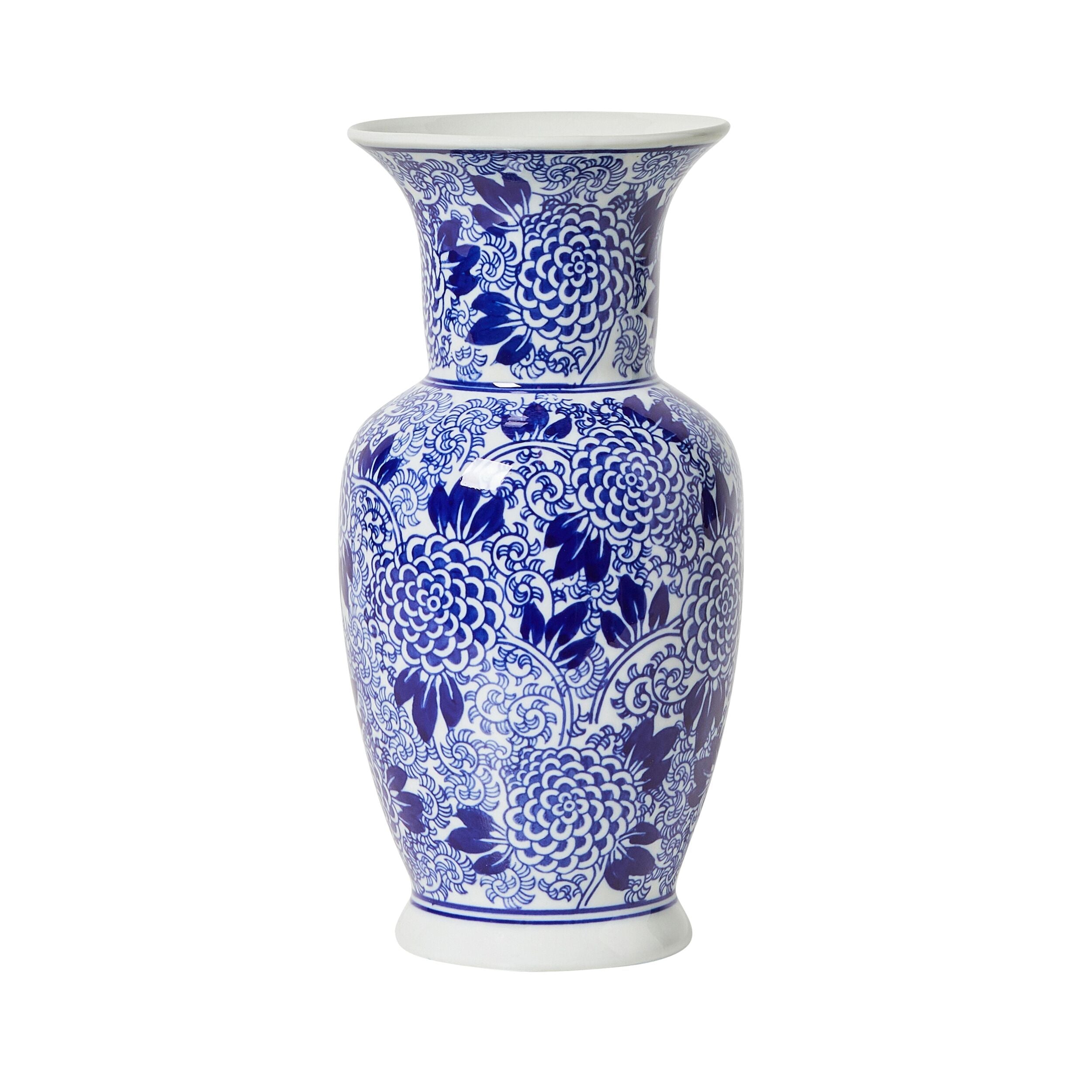 Celadon Dahlia Vase 14x14x30cm
